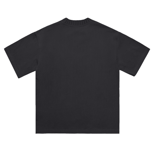 JustForeFun Brand Heavyweight Knitted Round Neck T-Shirt