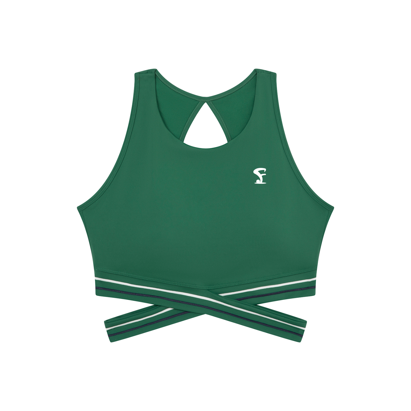 Pin Logo Women’s Criss-Cross Band Sports Bra