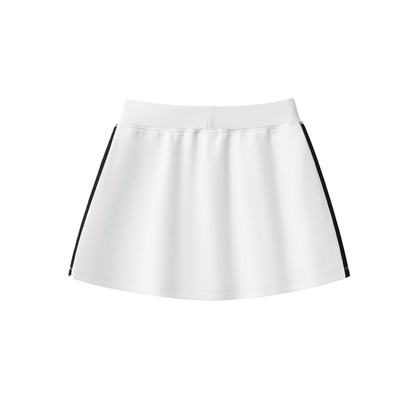 Pin Logo Taped Cooling Performance Short Skirt White