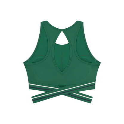 Pin Logo Women’s Criss-Cross Band Sports Bra