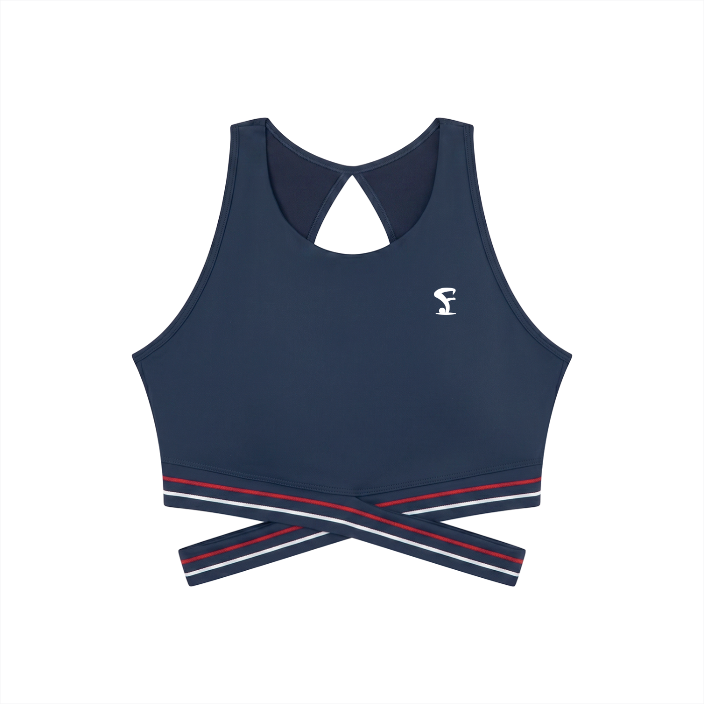Pin Logo Women’s Criss-Cross Band Sports Bra